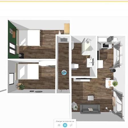 # Le 2 # Tres Beau T3 1Er Etage Tout Confort, Neuf, Mulhouse Centre Exterior photo