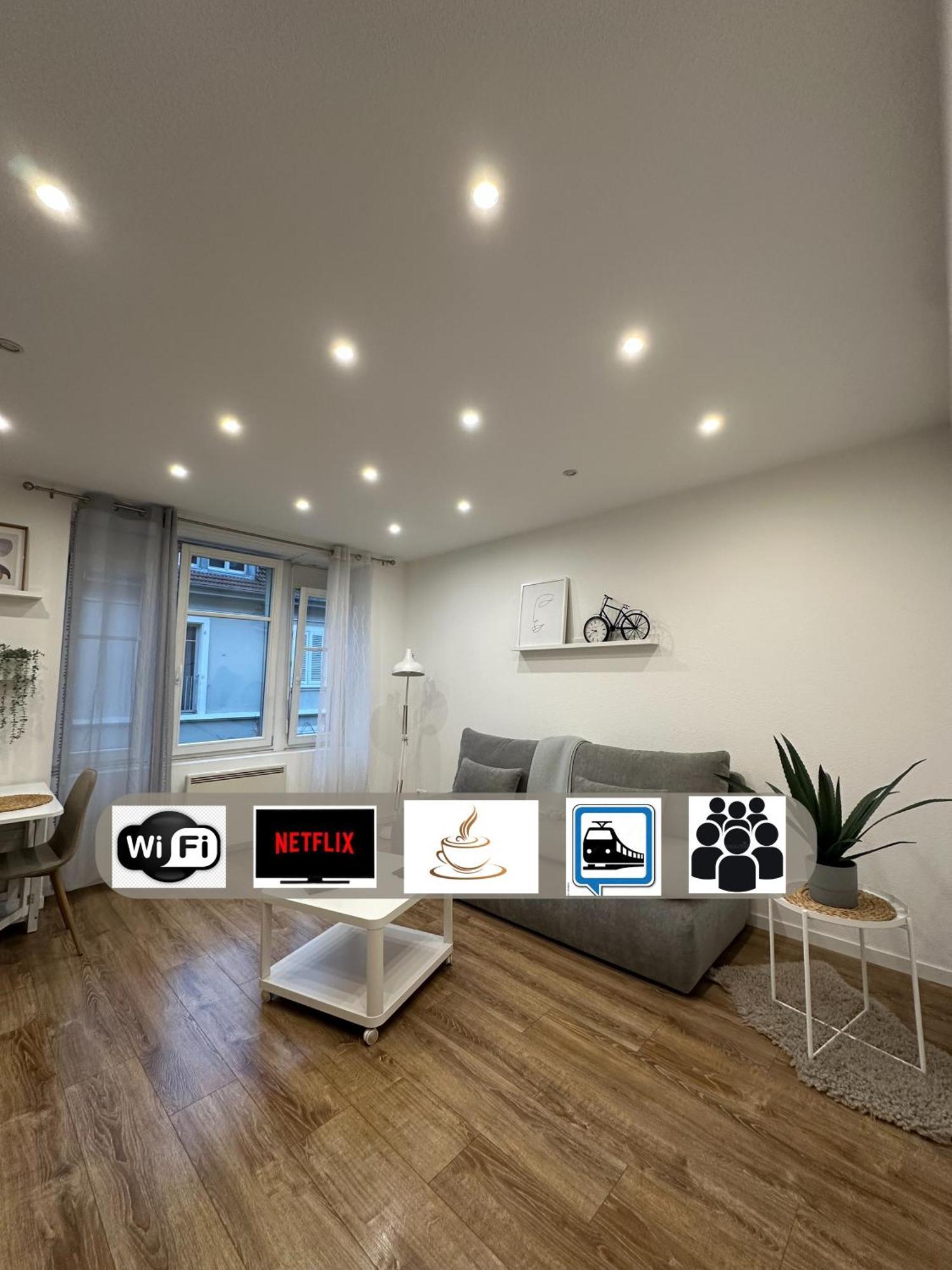 # Le 2 # Tres Beau T3 1Er Etage Tout Confort, Neuf, Mulhouse Centre Exterior photo